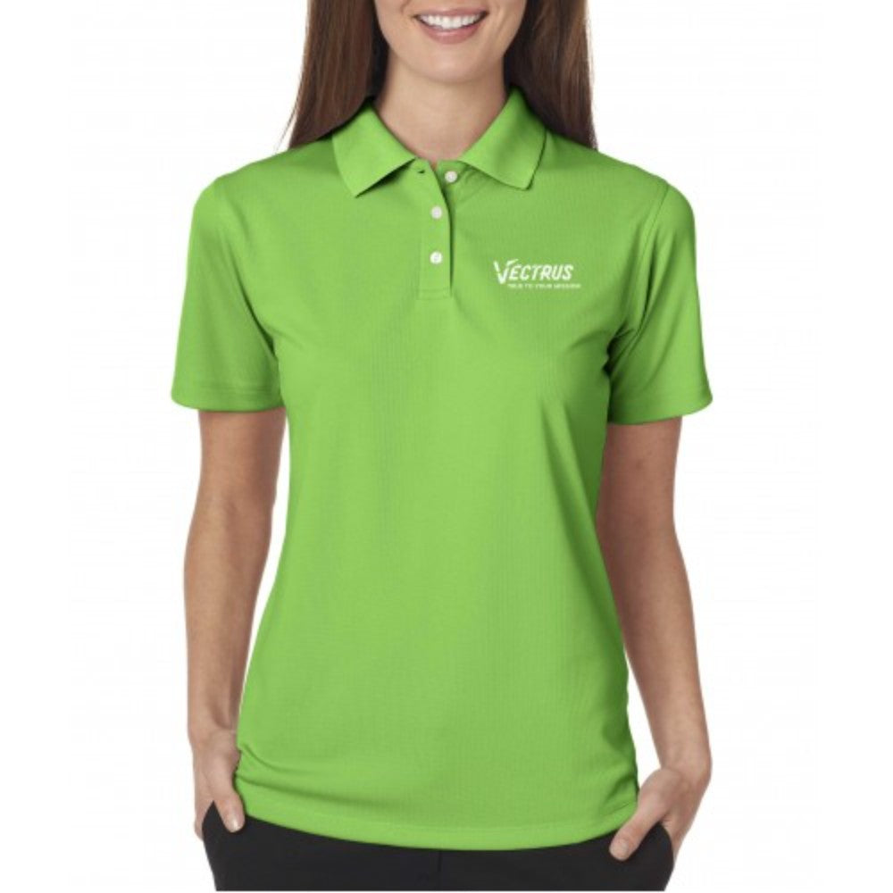 Ladies Performance Textured Polo; Product Code: Vct8445L; Color Charcoal - Ppl