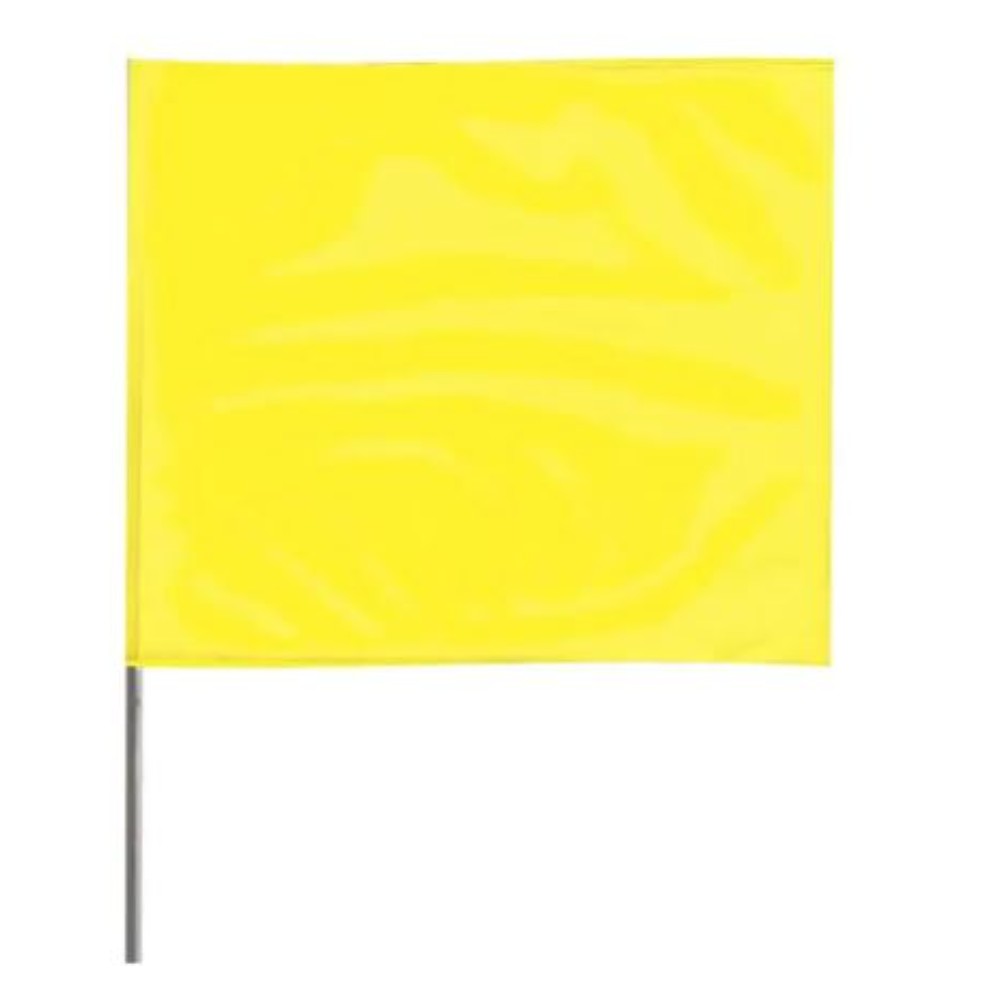 Yellow Marking Flag - 2-1/2” X 3-1/2” Height 18” (Pkg 100)