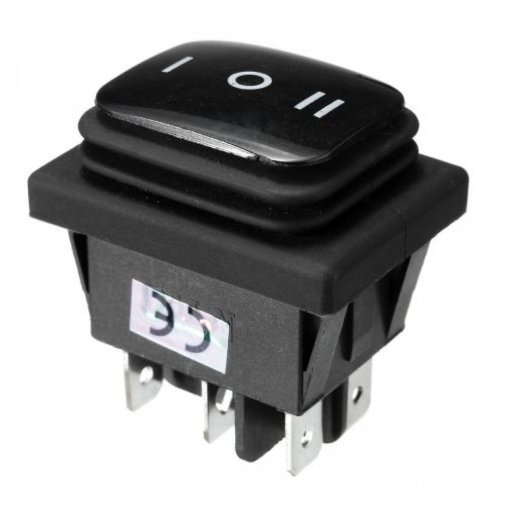 Switch, Rocker, Black, Dpdt, 12V 64-1105-0020