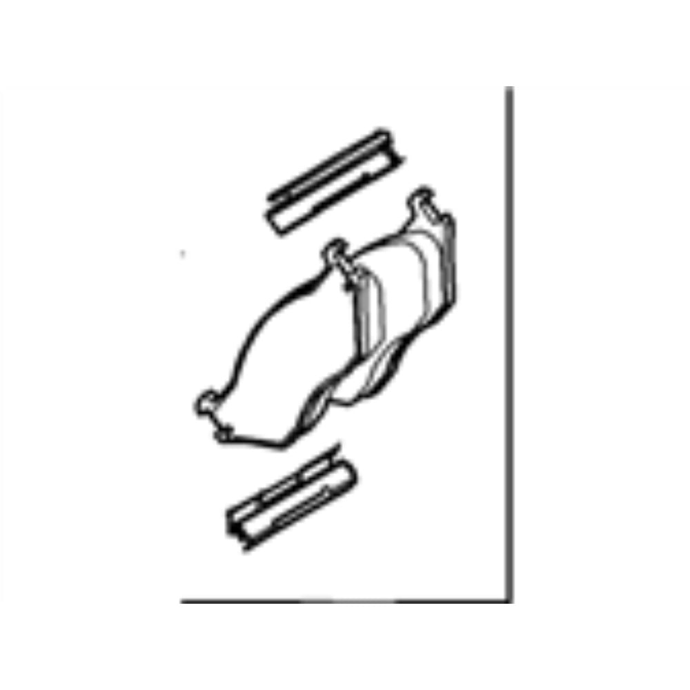 Brake Lining Kit, Vehicular, Ceramic, 4 Pieces 5C3Z-2001-BB, BRF-4