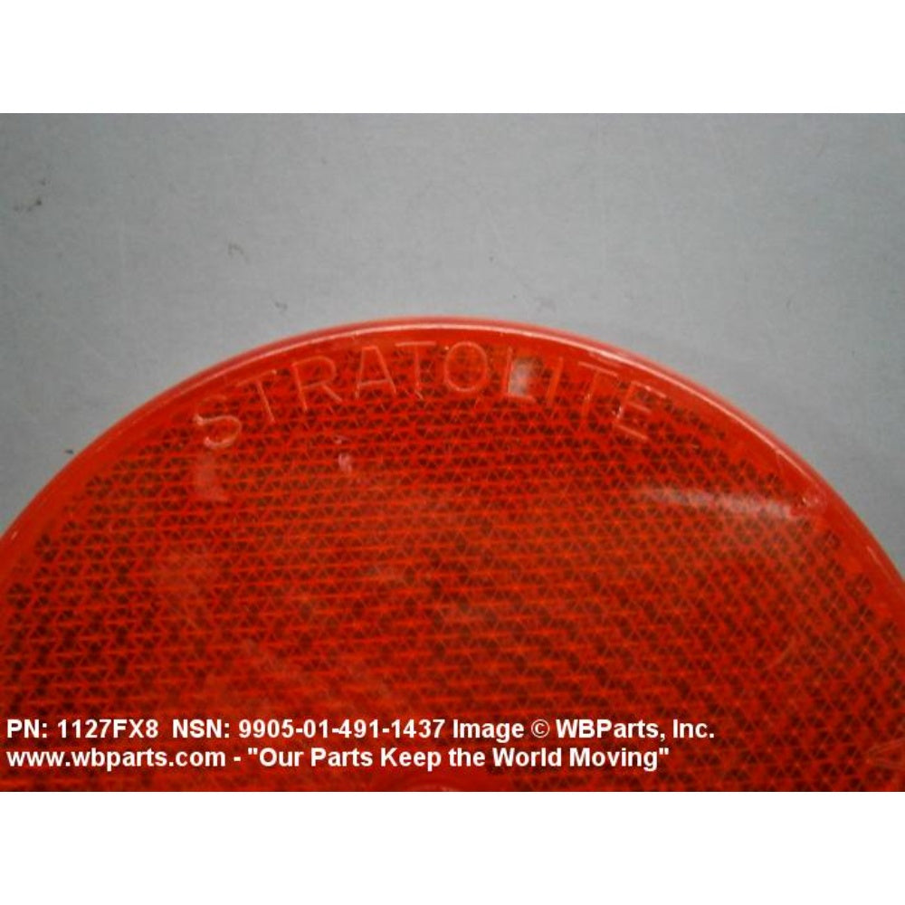 Reflector, Indicating, Clearance, Red, Plastic, 4-19/50 X 1-23/25 X 0-1/5 Inches 1127FX8, 98001R, R1RED, RED R1-1