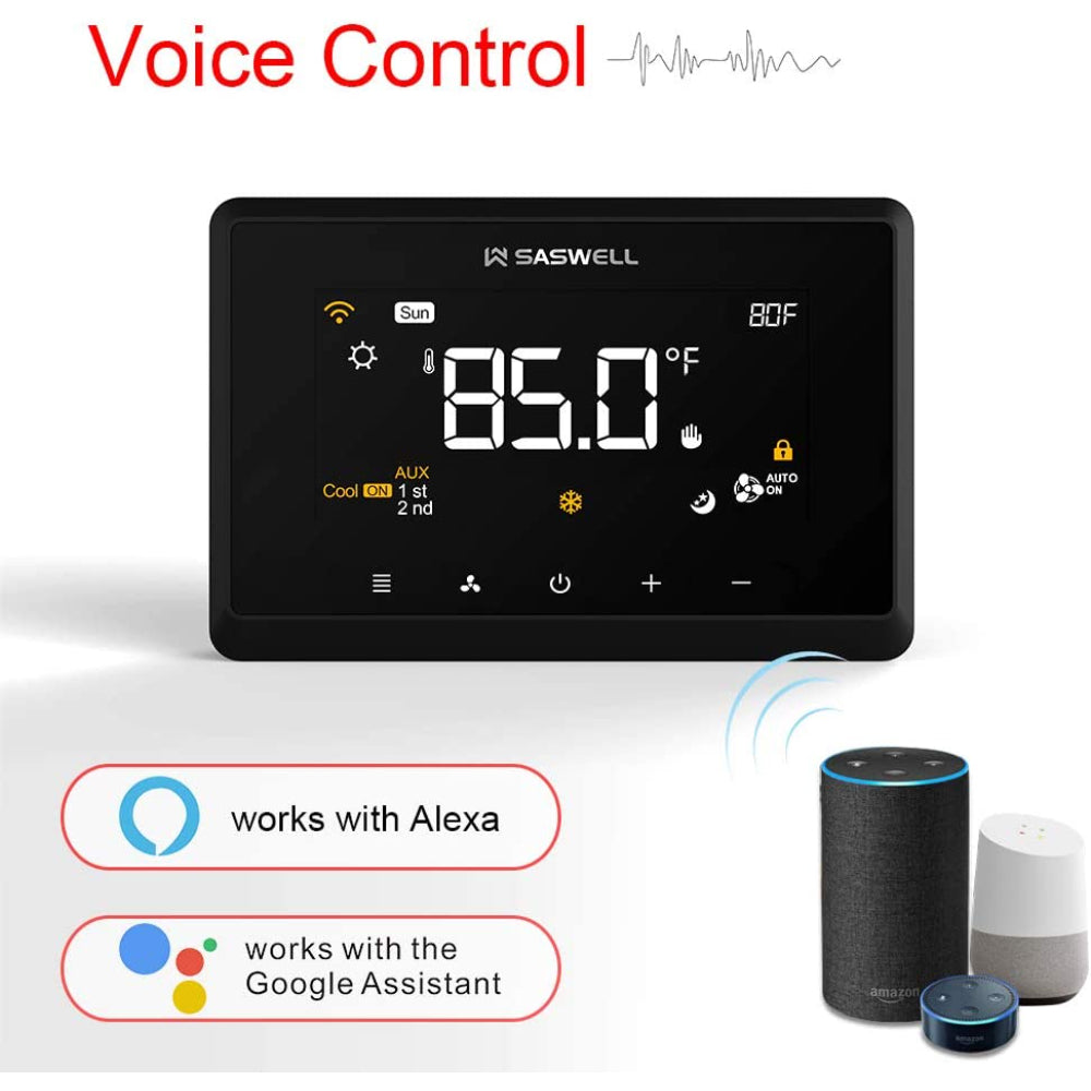 Wi-Fi Smart Thermostat for Smart Home, Compatible with Alexa, T29UTW-7-WIFI(TY)