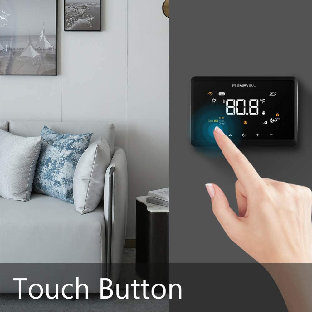 Wi-Fi Smart Thermostat for Smart Home, Compatible with Alexa, T29UTW-7-WIFI(TY)